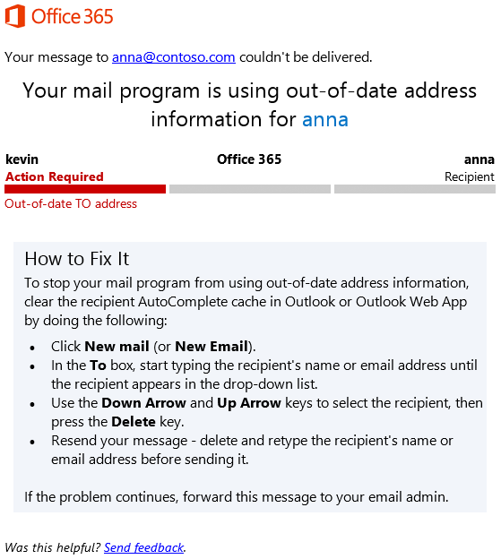 Enhanced non-delivery reports in Office 365 1