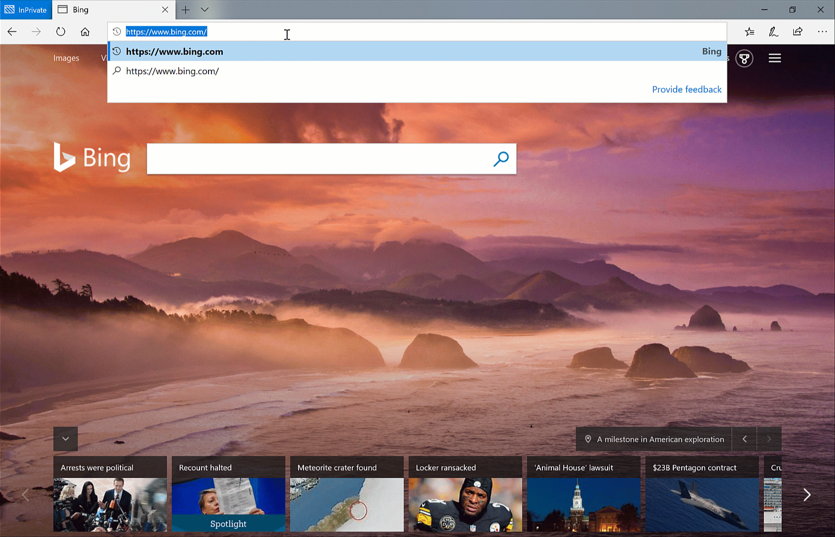 An animated image showing a user signing in to Outlook.com.