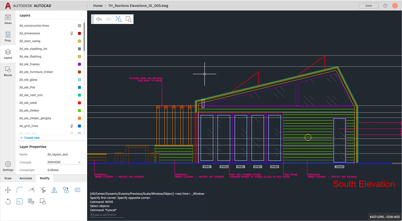 Screenshot of an Autodesk AutoCAD file opening in SharePoint.