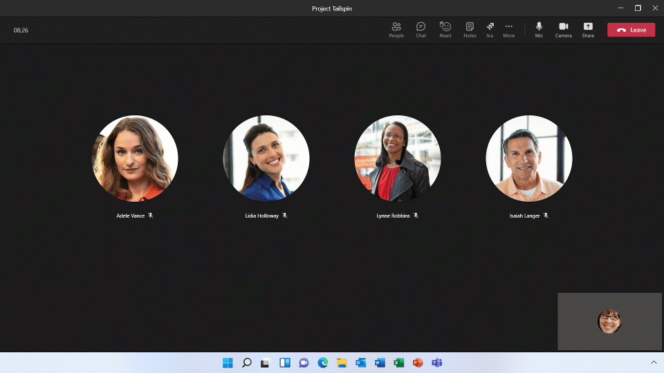 Demonstration of Jira Cloud app integrated in a Teams meeting.
