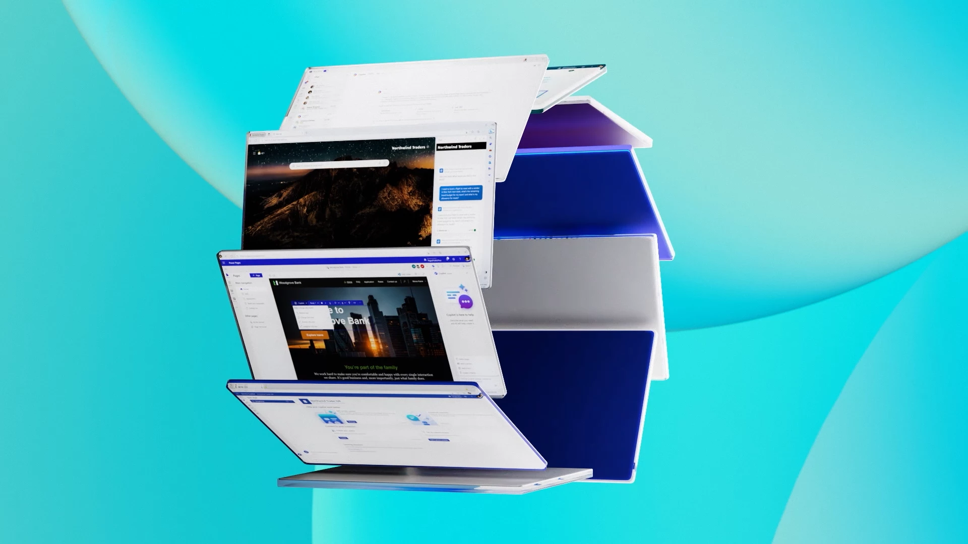 Showing multiple screens possible with customization from Microsoft Copilot Studio