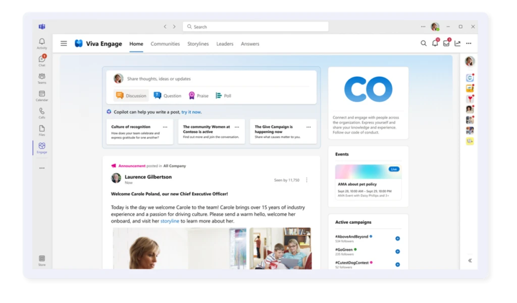 Viva Engage screenshot