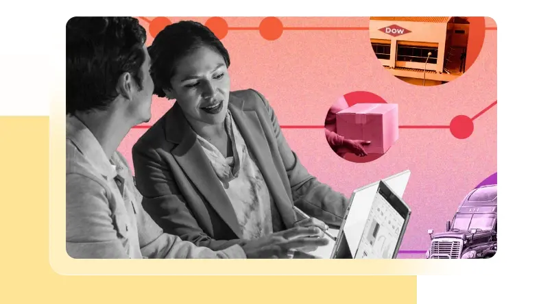 A man and woman looking at a laptop