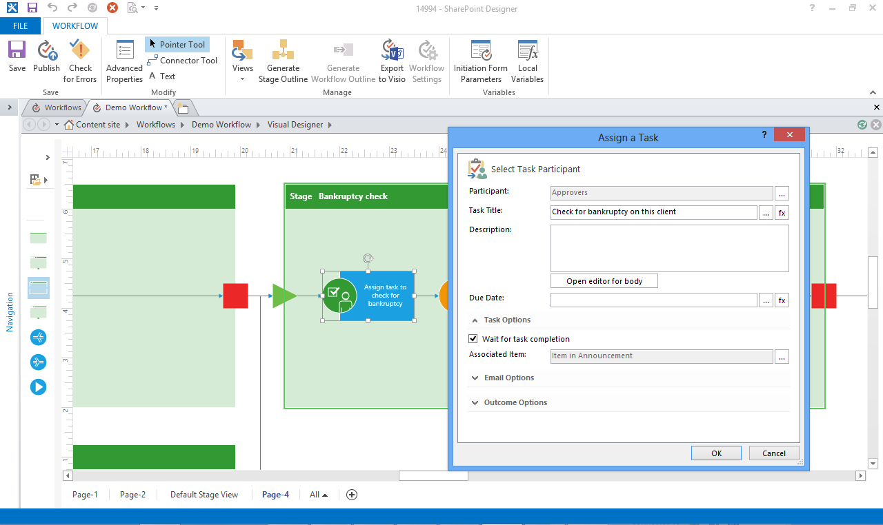 Action Designer in SharePoint Designer