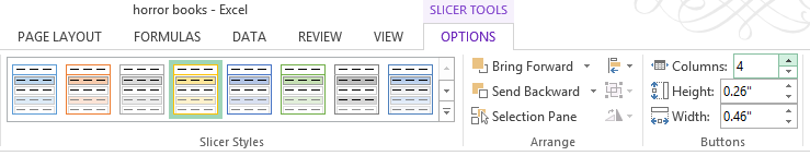 Slicer styles Slicer styles