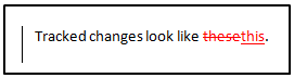 Example of tracked changes in text Example of tracked changes in text.