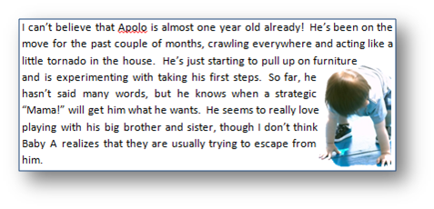 Tight Text wrapping wrapping with toddler image from Office.com/images Tight Text wrapping wrapping with toddler image from Office.com/images