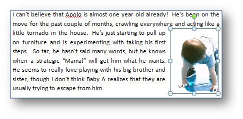 Square Text wrapping with toddler image from Office.com/images Square Text wrapping with toddler image from Office.com/images