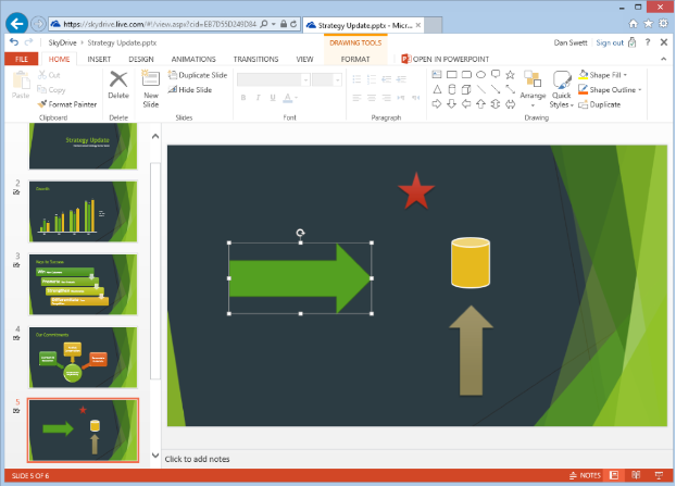 Shapes within the webapp