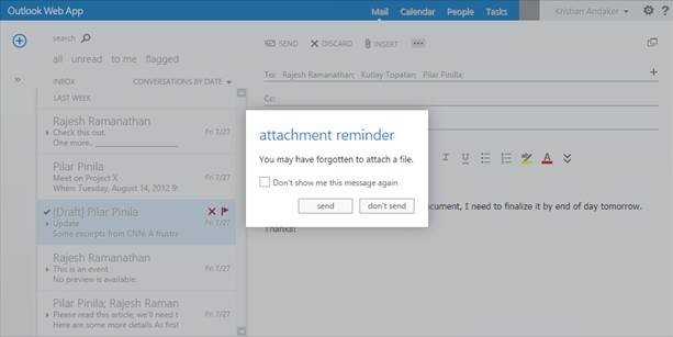 clip_image010 Forgotten Attachment Detector in action