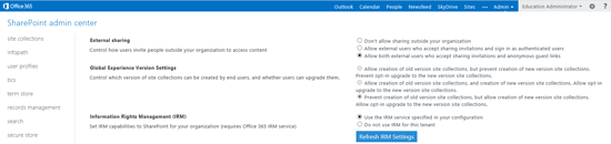 Enabling AADRM rights management for Office 365 tenant on the AADRM portal