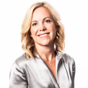 a woman smiling for the camera