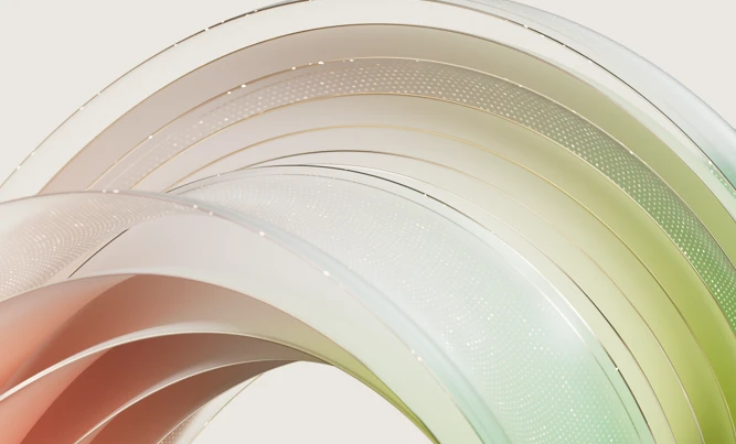 A close up of a colorful swirl