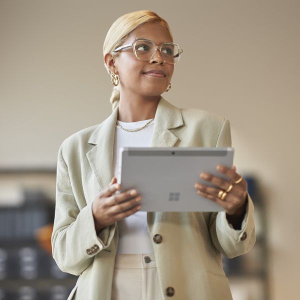 A person managing an agent with Copilot Studio.