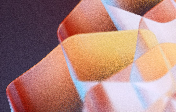 A close up of a colorful object