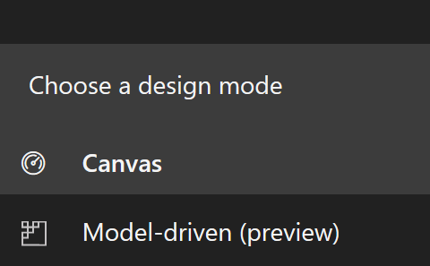 Canvas Navigation Pane has Design Mode switcher expanded image