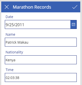 Updated edit form for showing time columns