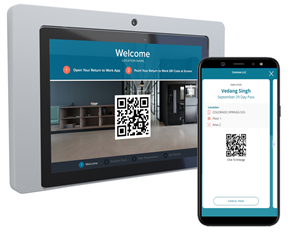 Teknikos Communify Greet App that scans QR code from RTW app and provides an additional level of screening