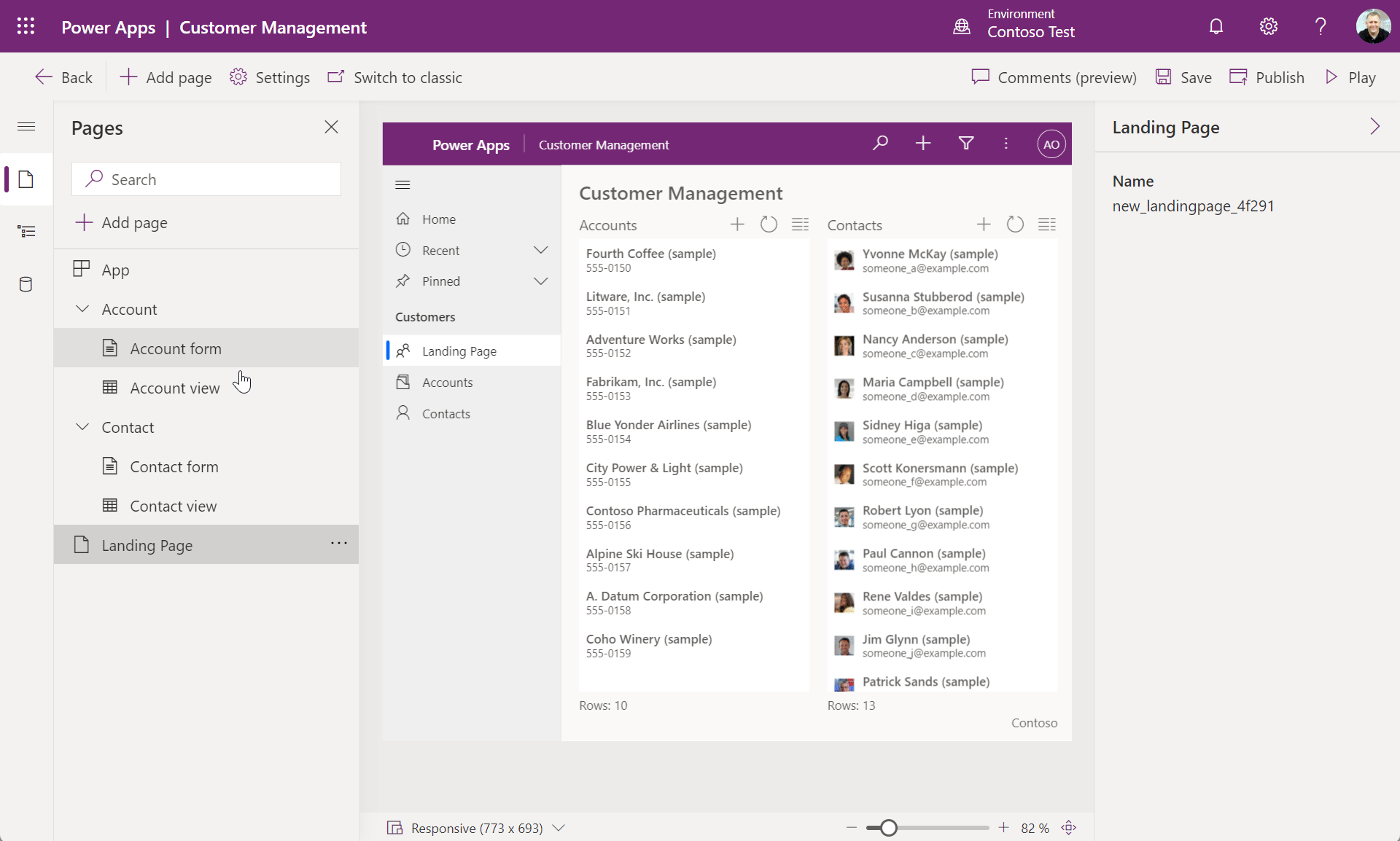 Custom page authoring and runtime