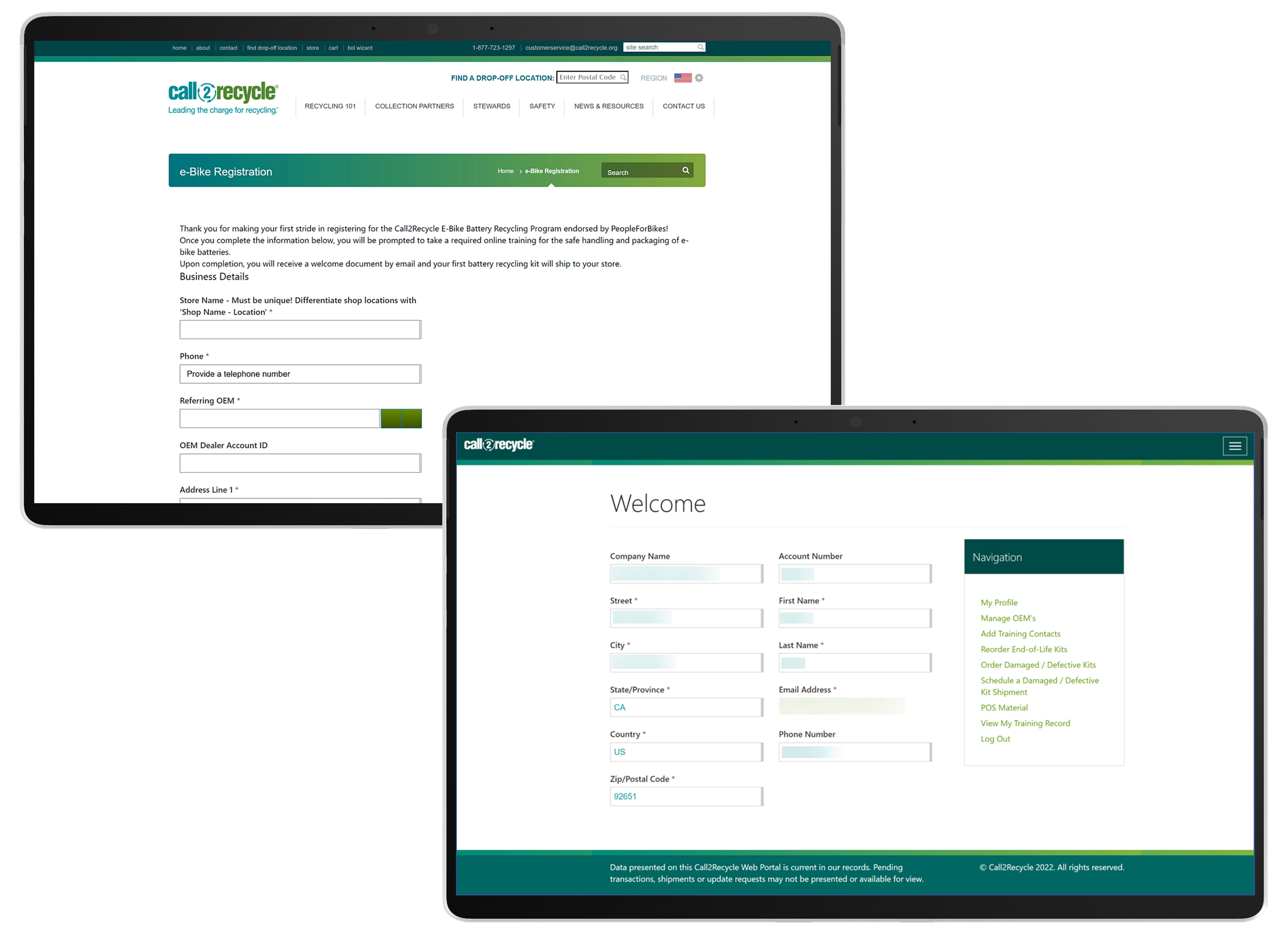 e-bike retailers enroll into e-bike battery recycling program using Power Pages.