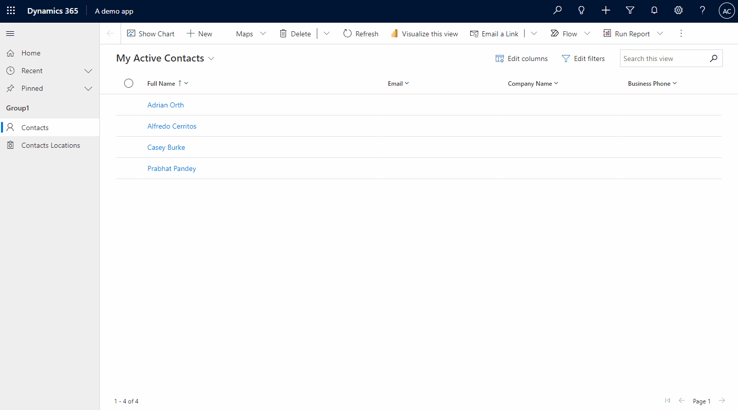 Open Contacts Map