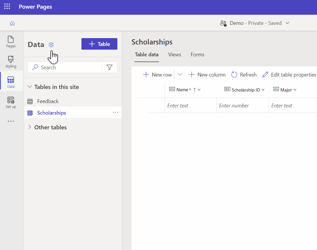 graphical user interface, application
