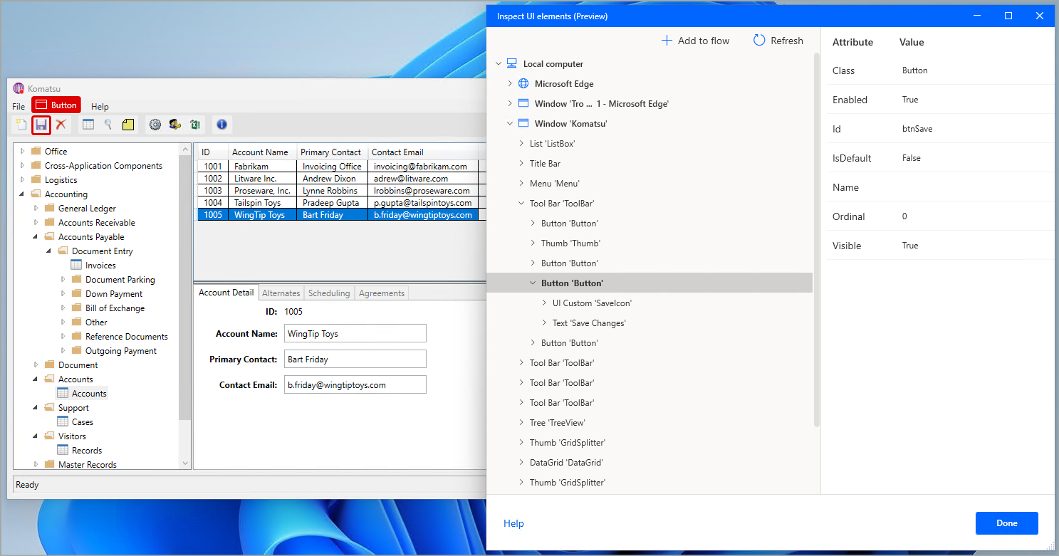 Tool to inspect UI elements
