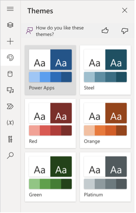 Modern theming in canvas apps