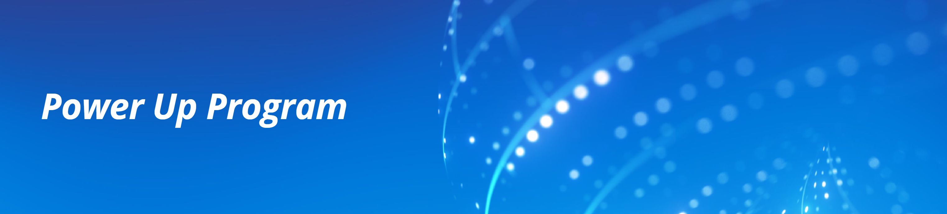 Power Up Program banner