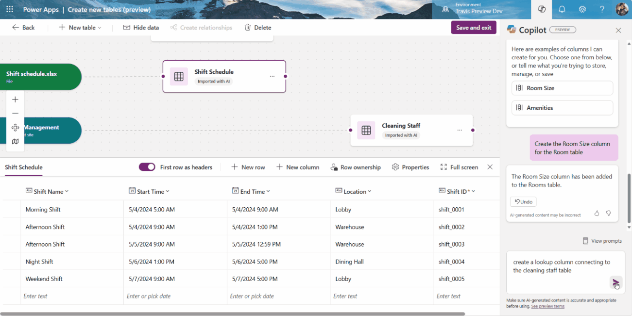 Copilot to establish relationship 