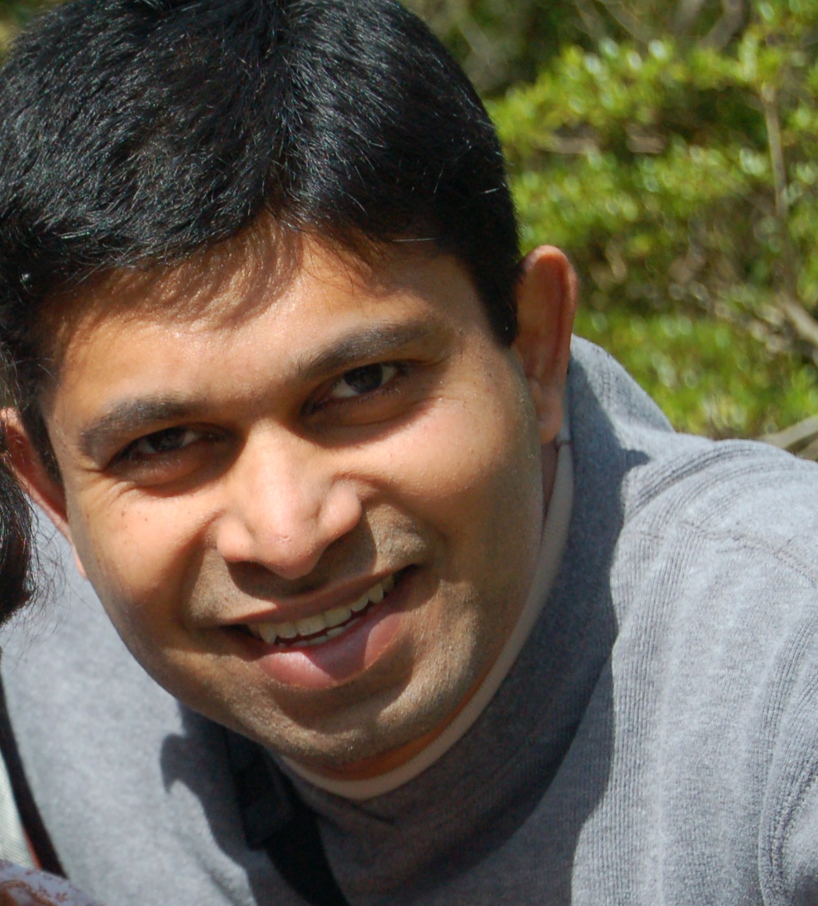 A man smiling for the camera