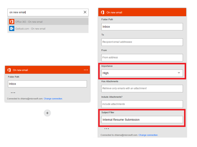On New Email Trigger