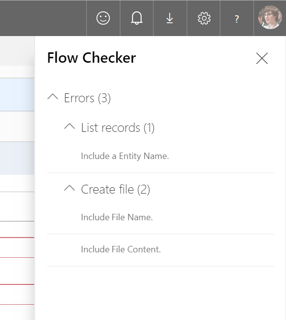Flow checker pane open Flow checker pane open