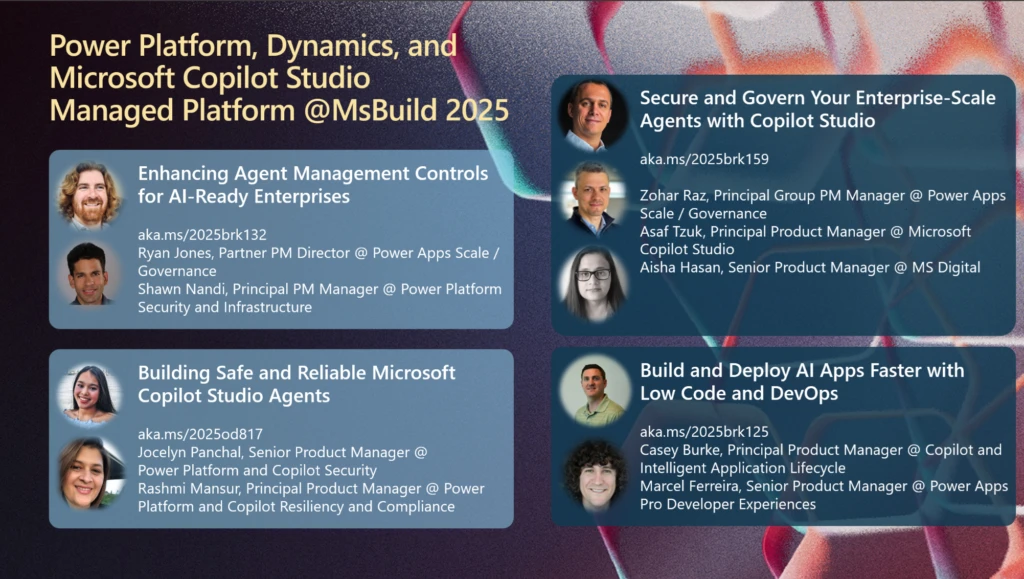 A group of people's faces on a blue background