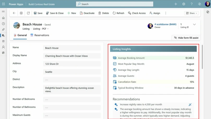 Preview of the Agent response component in an app