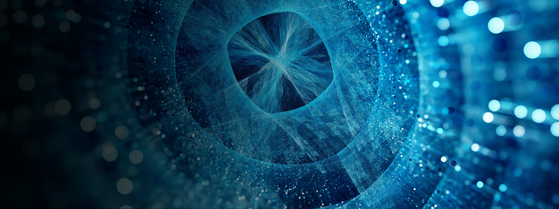 Conceptual image of a blue mesh object