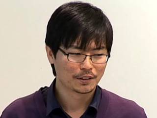 a man looking at the camera