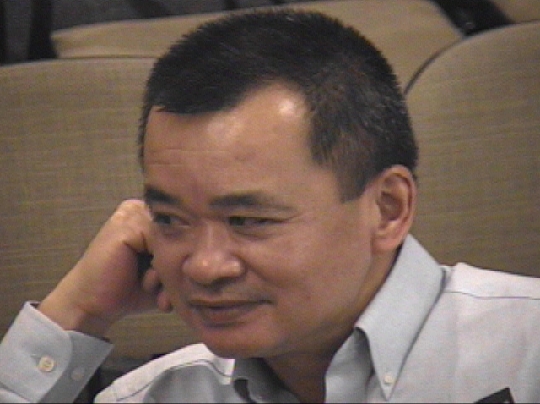 a man smiling for the camera