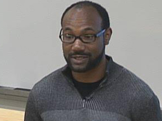 a man looking at the camera