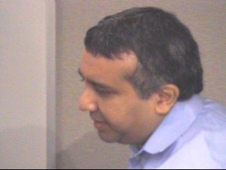 a man looking at the camera