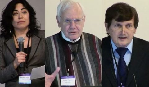 Jennifer Tour Chayes, Charles Simonyi posing for the camera