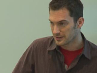 a man looking at the camera