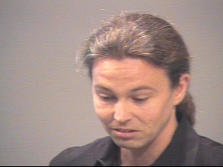 a man looking at the camera