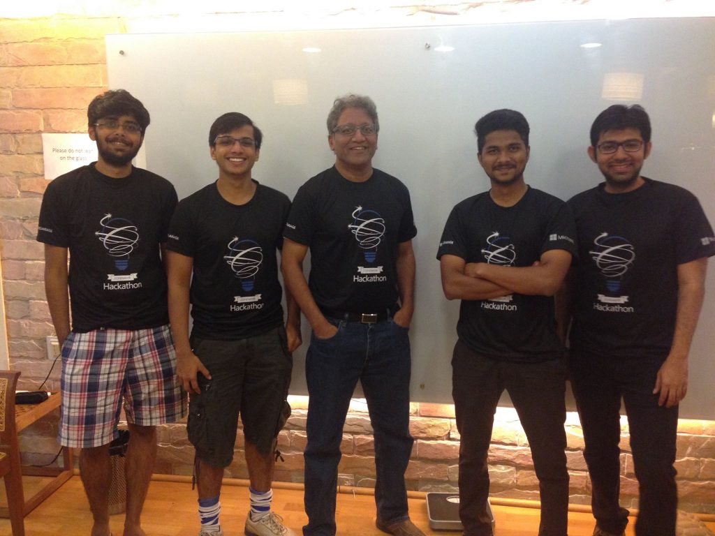 Swami Manohar, Krishna Kumar Palepu posing for a photo