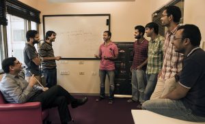 Researchers in the Microsoft Research India lab