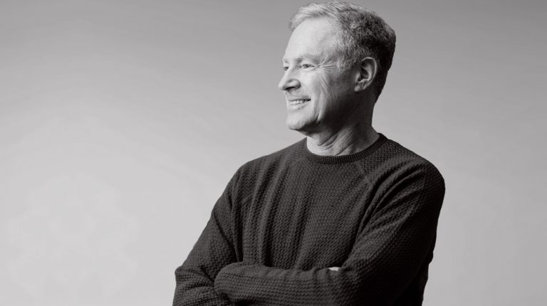 Eric Horvitz - black and white podcast photo