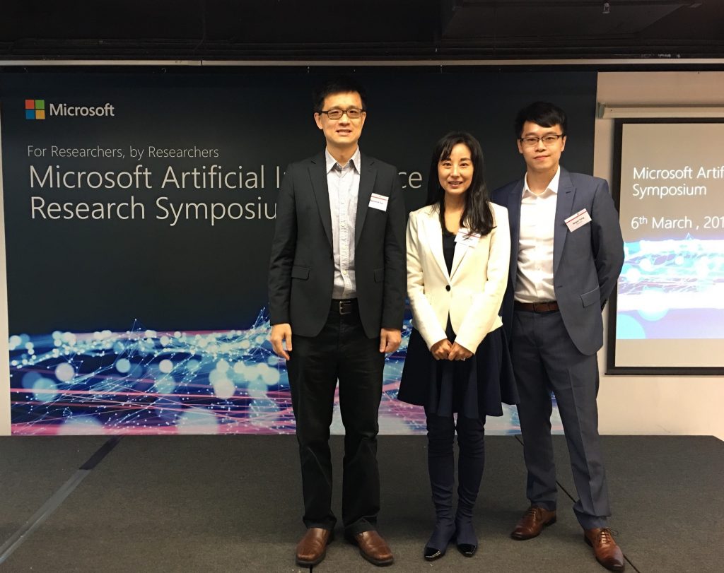 Raymond Tsai, Winnie Cui, and Angus Tong at the