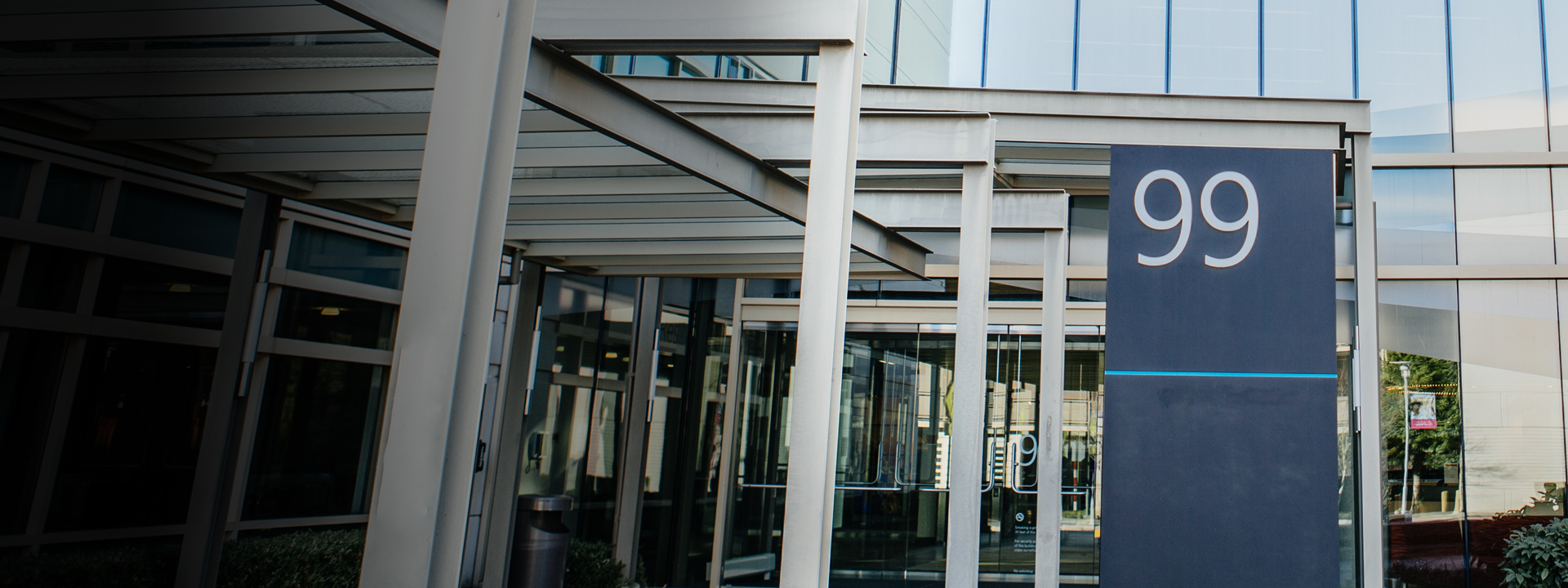 Front entry of Building 99 on Microsoft Campus