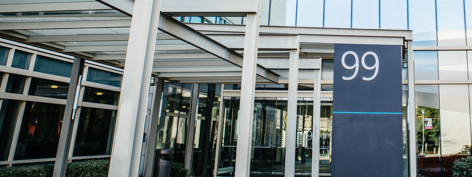 Front entry of Building 99 on Microsoft Campus