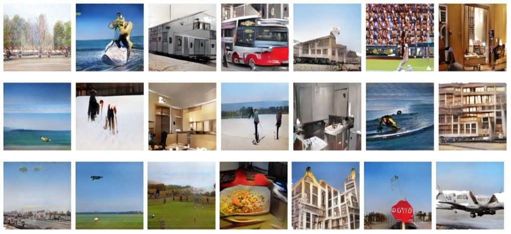 Some images drawn by the ChatPainter model when given a caption and a dialogue.